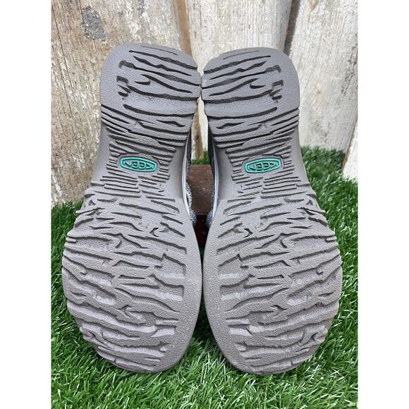 Keen Whisper Medium Grey-Peacock Green Sandals Women's 11 - Picture 6 of 8
